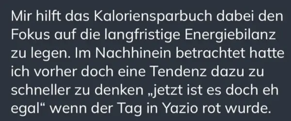 Erfahrungswert zum Kaloriensparbuch von Abspecken kann jeder