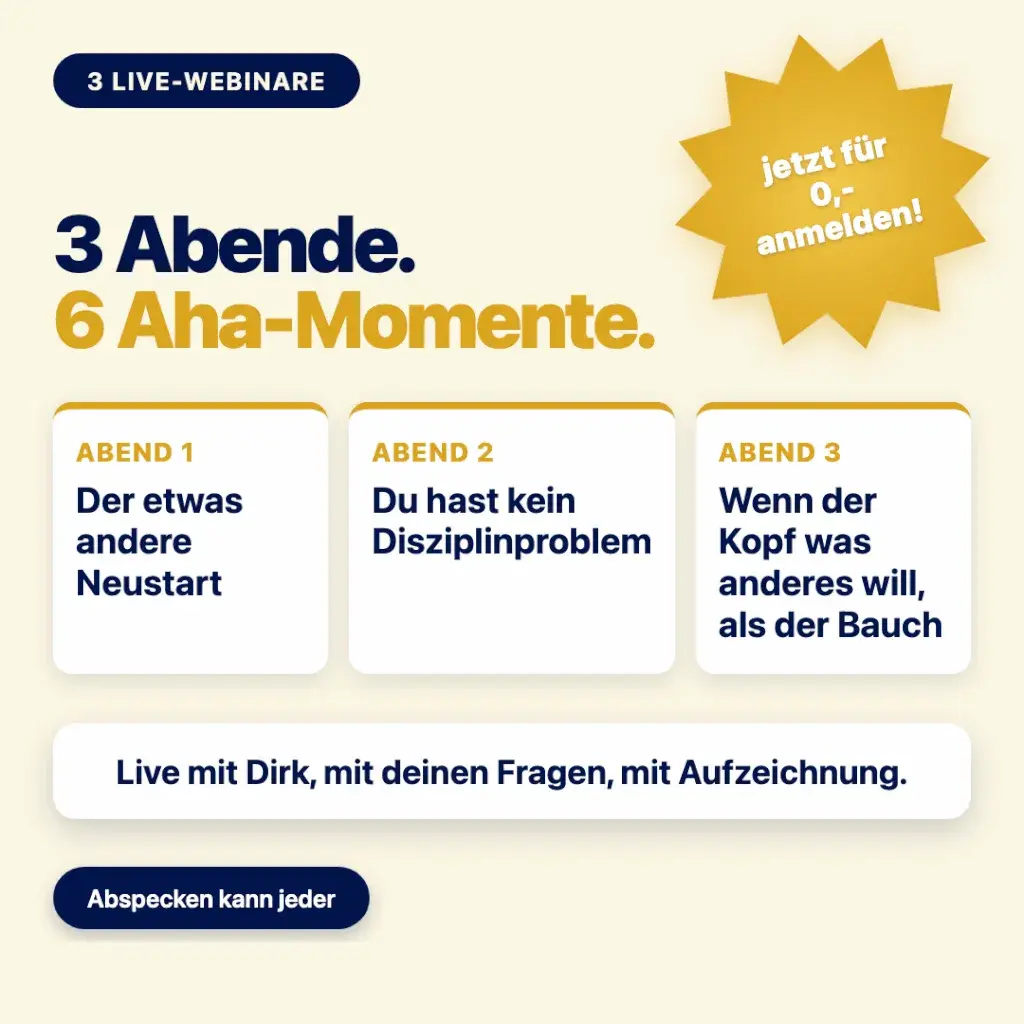 Sommer Challenge - 3 Live Webinare